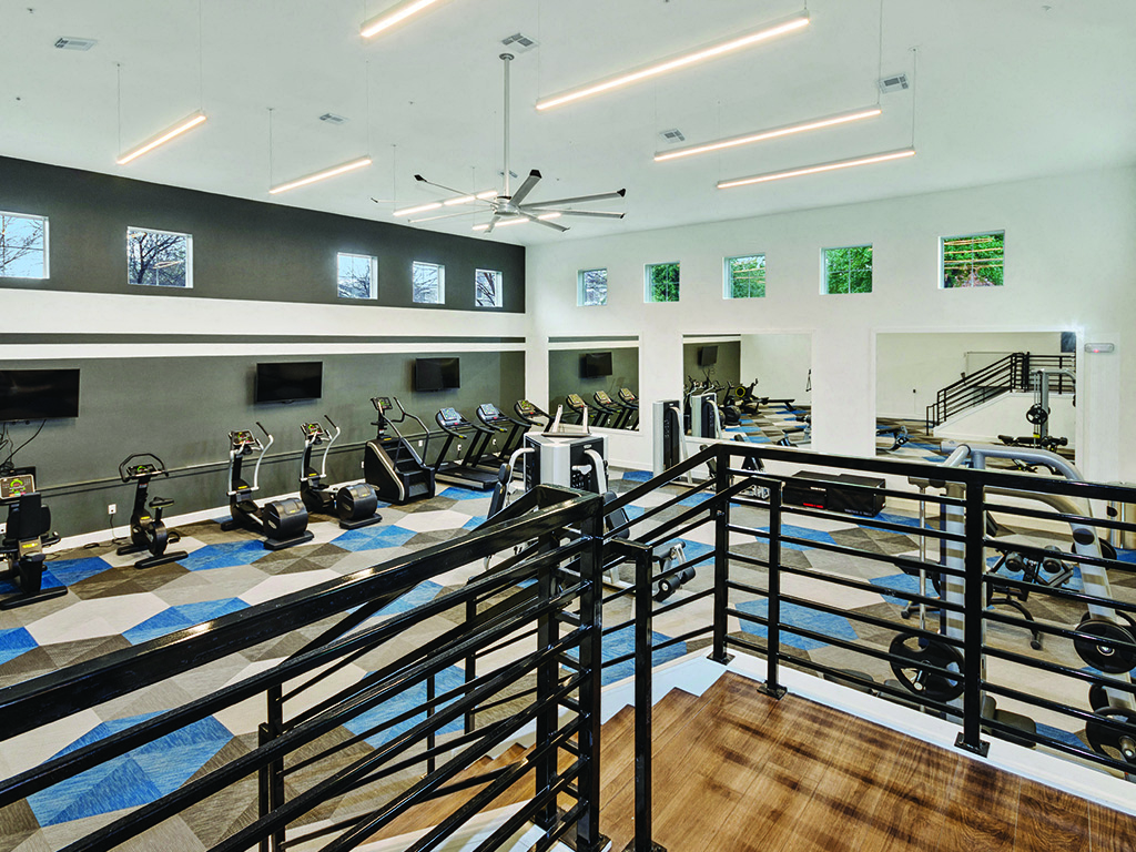 Fitness center at Kensley Apartment Homes